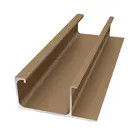 Custom Aluminium Cabinet Door Frame Edge Trim Profiles Bronze