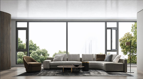 Powder-Coated Insulated Aluminium Window Frames Low-VOC Coating