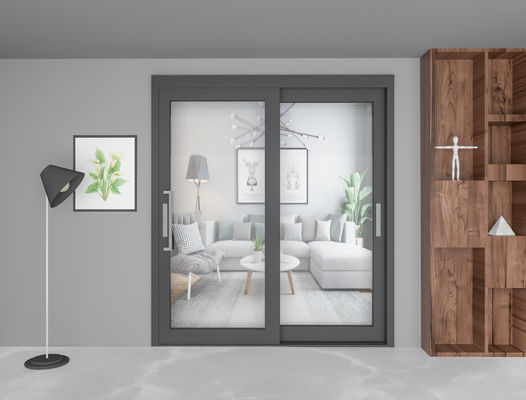 Hurricane Proof Aluminium Glass Sliding Doors 4 Tracks For Casement