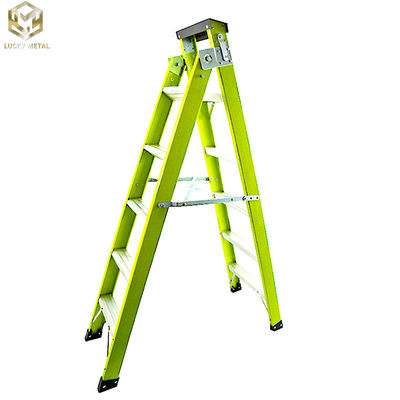Retractable FRP Aluminum Telescoping Ladder Insulated Herringbone Ladder 5Ft