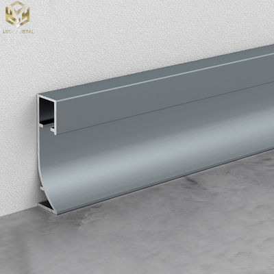 Fireproof Aluminum Baseboard Molding 2.5m Length For Commercial Flooring