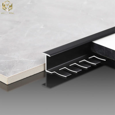 OEM Extruded Aluminum Profiles Transition Trim For Door Ceramic Wall Panel