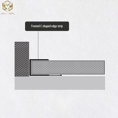 Extruded Aluminium U Profile 12mm Custom Shapes For Stair Wall