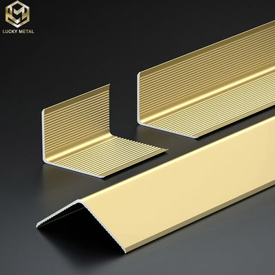 L Section Aluminium Edge Trim Profiles Right Angle For External Corner 10MM