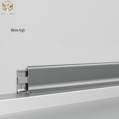 Customized Metal Aluminium Skirting Profile Anodised Finish
