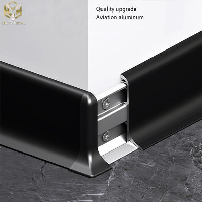 Customized Metal Aluminium Skirting Profile Anodised Finish