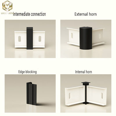 Flat Brushed Aluminum Skirting Boards Profile 50mm 60mm 78mm