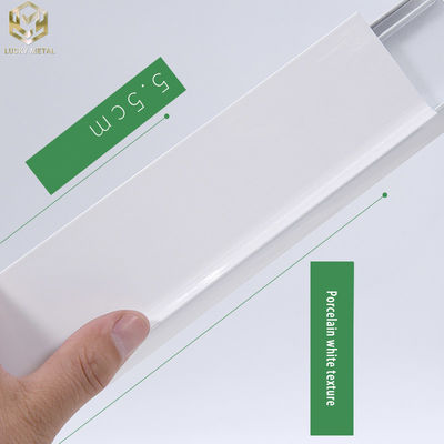 T5 6063 Aluminum Floor Baseboard Skirting Profile Tile Trims 1.2mm Thickness