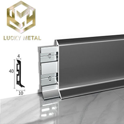 Extrusion Architectural Skirting Boards Aluminium Profile OEM