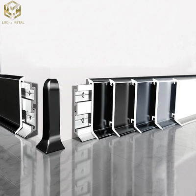 Extrusion Architectural Skirting Boards Aluminium Profile OEM