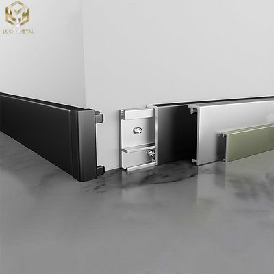 Anodized Kitchen Aluminium Skirting Contemporary Skirting Boards Customized