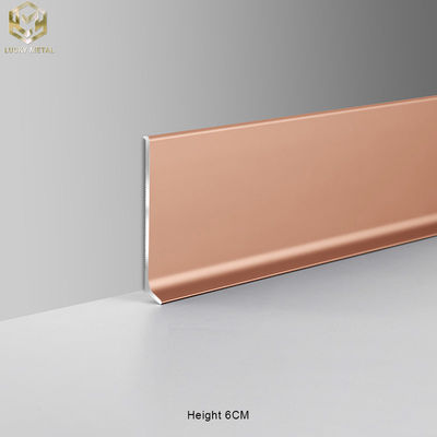 Residential Premium Wall Aluminium Skirting Profile Baseboards