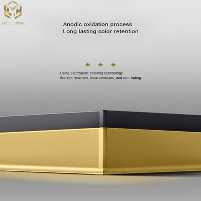 Residential Premium Wall Aluminium Skirting Profile Baseboards