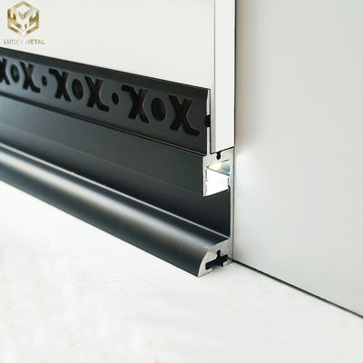 Sleek Plaster-in Baseboard Aluminum Profiles For Skirting Board Or Windowsill