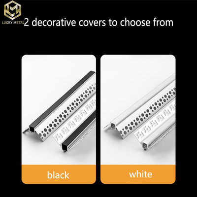 Extruded Plasterboard Aluminium Led Strip Profile For Modern Lighting 16mm