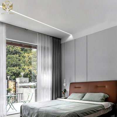 Angled Aluminium Strip Light Channel Profile 50mm For Flush Mount Lighting