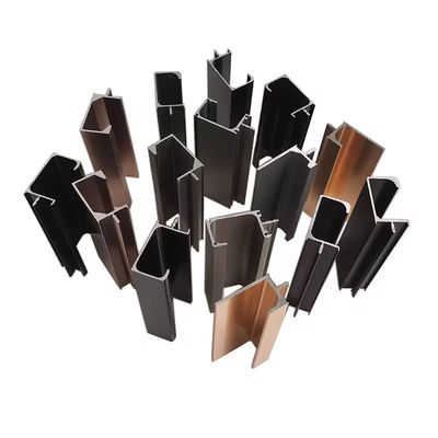 Anodized 6000 Series Aluminium Cabinet Door Frame with Customized Length for Kitchen Cabinets