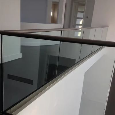 Custom Frameless Aluminium Channel Glass Balustrade For Terrace Outdoor
