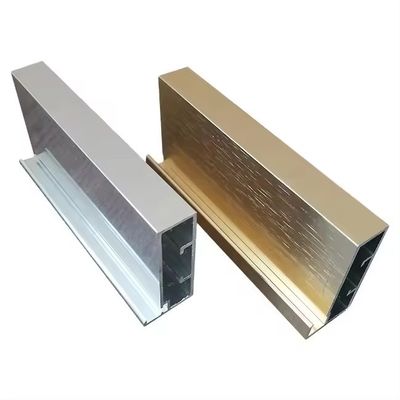 Decorations Custom Aluminium Wardrobe Cabinet Door Frame Profiles