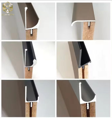 Aluminum Profile G Shaped Cabinet Handles For Kitchen Cabinet