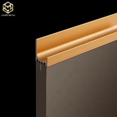 Customize Various Colors Extruded Aluminum Profile J Shaped Cabinet Handles