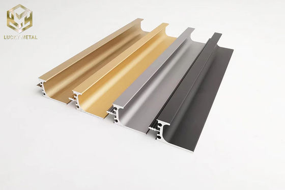 Long Drawer Hardware Kitchen Profile Handle Sliding Long Wardrobe Pull Concealed Cabinet Door Handle Aluminium