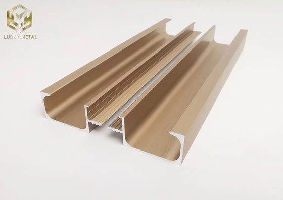 Aluminium Alloy Slotless G-Handle Invisible Pulls Cabinet And Wardrobe Kitchen Furniture Handles For Drawers