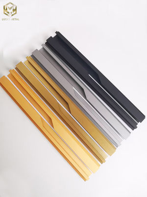 Modern Furniture Wardrobe Long Aluminum Door Handles Drawer Cabinet Handle Profile