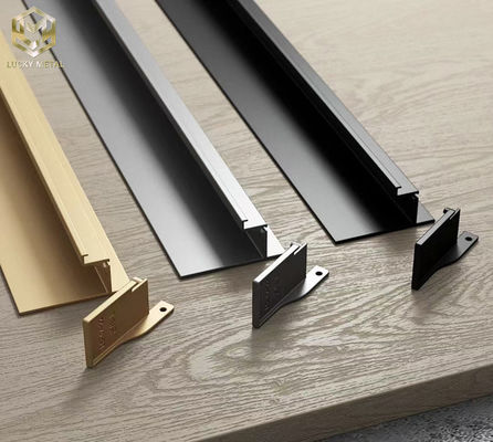 Aluminum Handle For Wardrobe  Kitchen Cabinet Door Handles