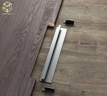 Aluminium black grey furniture drawer rose gold handles for kitchen cabinets