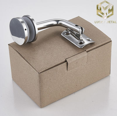 Office Glass Stair Railing Connector Glass Bracket Fitting Rose Gold Matte Black Stair Handrail Bracket