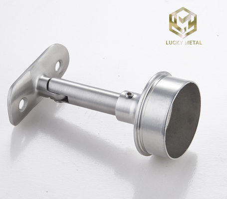 Railing Accessories Hot Sell 304 316 Inox Round Tube Stainless Steel Handrail Bracket Glass Bracket Handrail Support