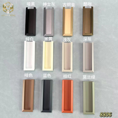 Polished Silver or Black Aluminium Handles Rustproof Easy-Clean Surface