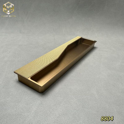 Textured Grip 6mm Thick Aluminium Cabinet Handles For Kitchen / Office Cabinets