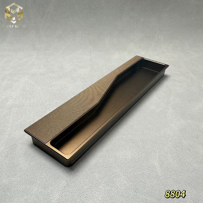Polished Edge 90mm Aluminium Cabinet Handles For Wardrobe / Storage Units