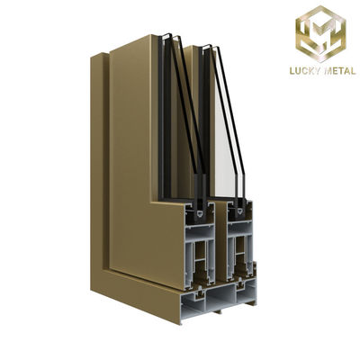 Anodized 5mm Thickness Aluminium Door Frame Profile With Thermal Break