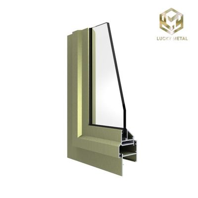 Customizable 4-6m Length Aluminium Door Frame Profile With UV Protection