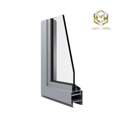 ​Pre-Grooved 50mm Aluminium Door Frame Profile ADA Compliant Design