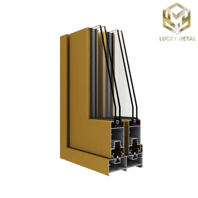 Energy-Efficient Aluminium Door Frame Profile With 0.8mm Coating For Indoor Or Outdoor