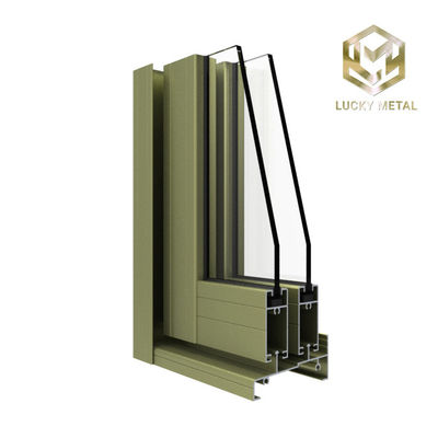 ​Aluminium Door Frame Profile Heavy-Duty Corrosion-Resistant With Thermal Break Design