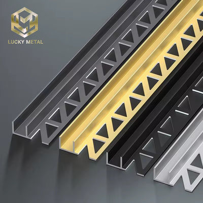 F-profile Tile Trim Shower Profiles Aluminium Shower Wall Profiles For Bathroom Decoration