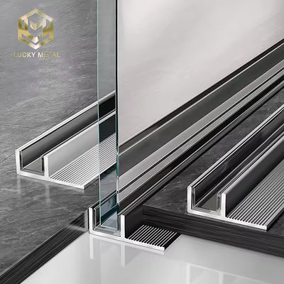 Shower Room Glass Door Channel Strips F U Shape Aluminium Tile Trim Profile
