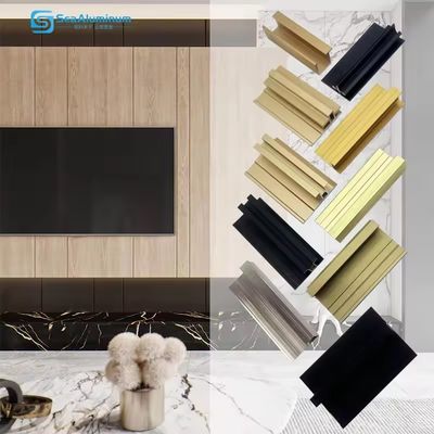 Anti-Corrosion Lightweight Aluminium Edge Trim Profiles For Furniture / Cabinets
