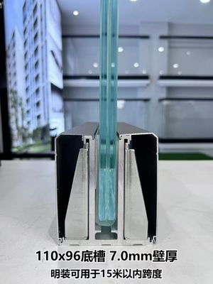 U Channel Aluminium Framed Glass Balustrade For Balcony