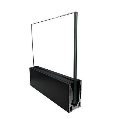 Anti-Corrosion 8mm Tempered Glass Aluminum Fence Easy Installation