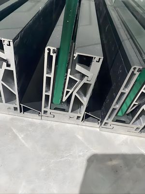 1.2mm Thick Powder Coated Aluminum Frameless Glass Fence System