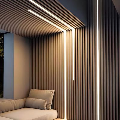 ​Anodized Black Aluminium LED Strip Housing 15mm With Frosted Diffuser