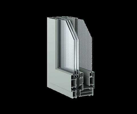 Customizable Aluminium Door Frame Profile 30mm-60mm For Curtain Walls