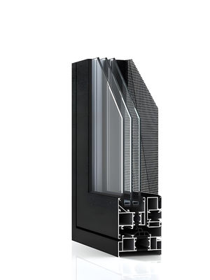 Fire-Rated Aluminium Door Frame Profile 40mm With Sound Insulation