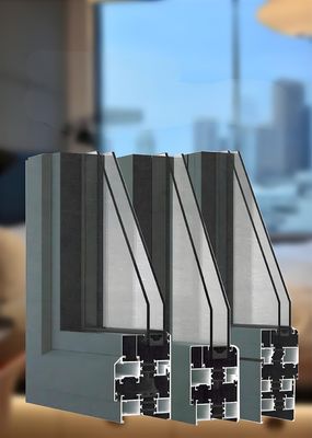 Anodized 45mm Aluminium Door Frame Profile For Sliding Doors